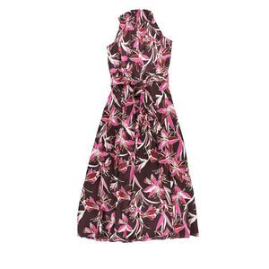 bar III Womens Floral Midi Dress, Red, NWT